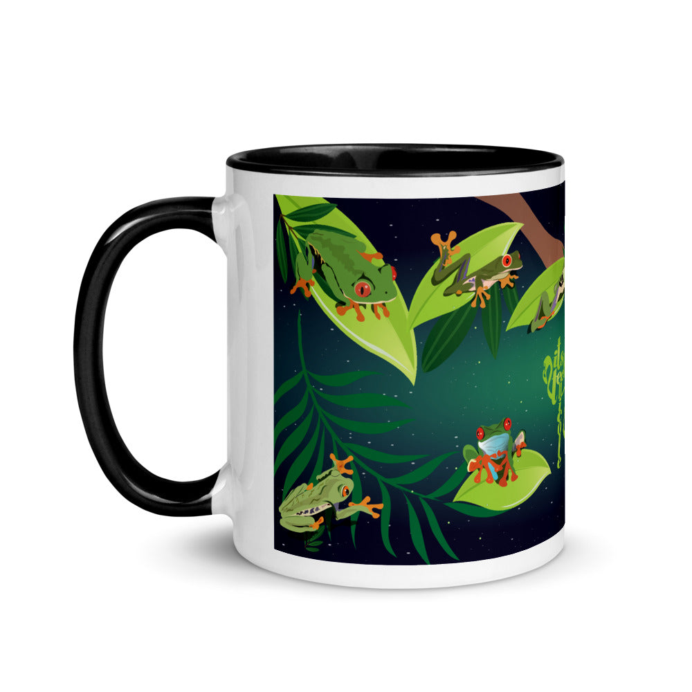 Red-Eyed Tree Frog Series 8 Mug with Color Inside