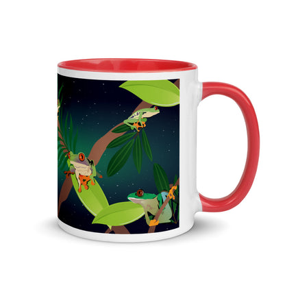 Red-Eyed Tree Frog Series 8 Mug with Color Inside