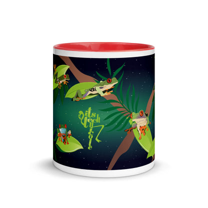 Red-Eyed Tree Frog Series 8 Mug with Color Inside