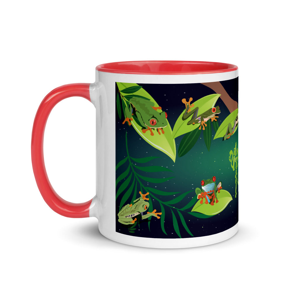 Red-Eyed Tree Frog Series 8 Mug with Color Inside