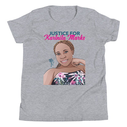 Justice for Karlnita Marks Series 2 Youth Short Sleeve T-Shirt