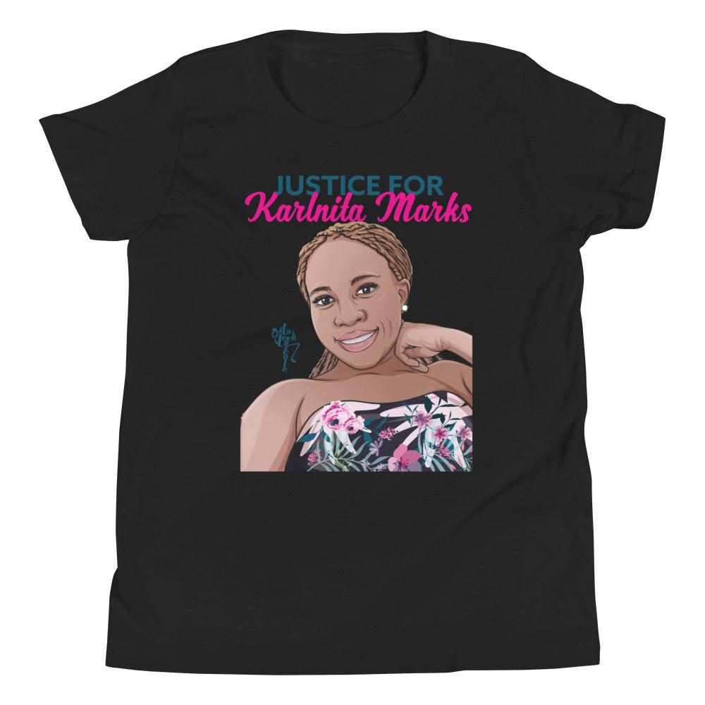 Justice for Karlnita Marks Series 2 Youth Short Sleeve T-Shirt