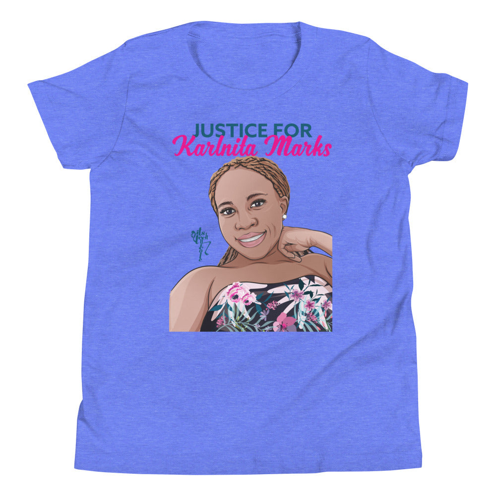Justice for Karlnita Marks Series 2 Youth Short Sleeve T-Shirt