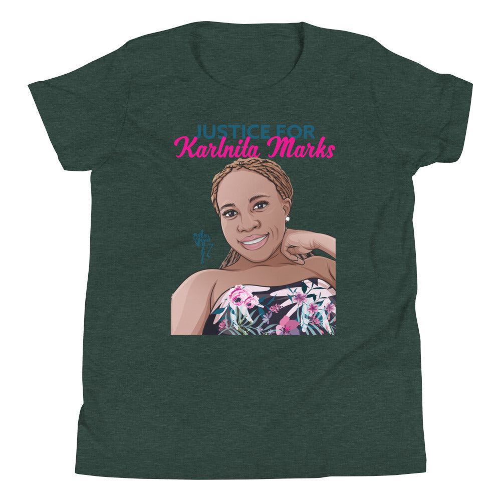 Justice for Karlnita Marks Series 2 Youth Short Sleeve T-Shirt