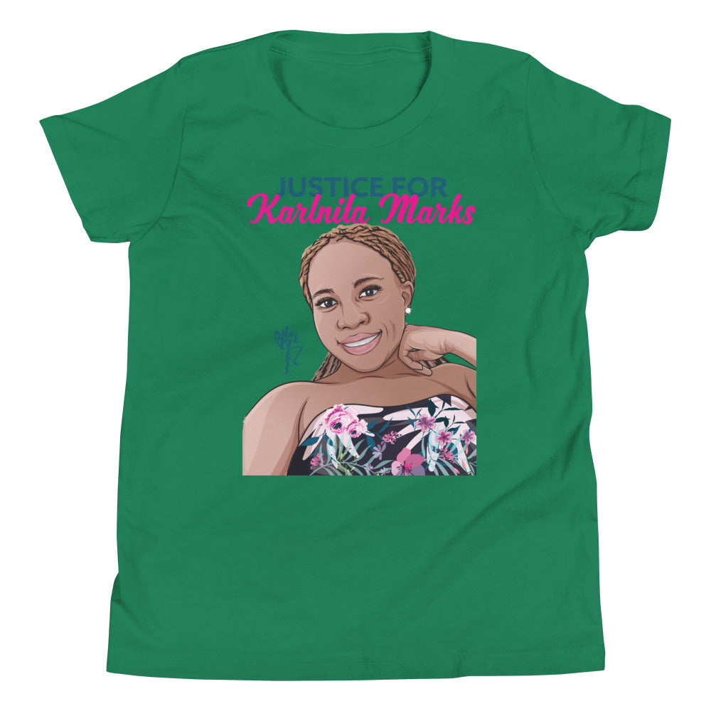 Justice for Karlnita Marks Series 2 Youth Short Sleeve T-Shirt