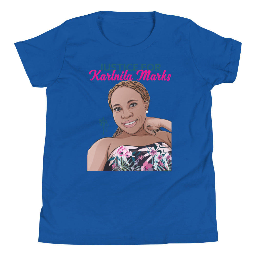 Justice for Karlnita Marks Series 2 Youth Short Sleeve T-Shirt